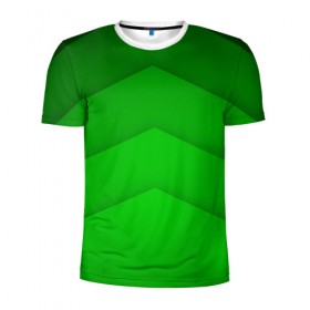Мужская футболка 3D спортивная с принтом Зеленые полосы , 100% полиэстер с улучшенными характеристиками | приталенный силуэт, круглая горловина, широкие плечи, сужается к линии бедра | абстракция | геометрия | зеленый | модные.мода | пирамиды | полосы.линии | тренды | треугольники | узоры