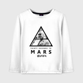 Детский лонгслив хлопок с принтом Thirty Seconds to Mars , 100% хлопок | круглый вырез горловины, полуприлегающий силуэт, длина до линии бедер | 30 seconds to mars | 30 секунд до марса | 30stm | thirty seconds to mars | альтернативный | гранж | группа | джаред | лето | нео | орел | пост | прогрессивны | прогрессивный | рок | хард | шеннон