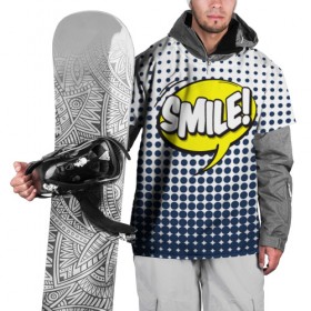 Накидка на куртку 3D с принтом Smile! , 100% полиэстер |  | Тематика изображения на принте: 