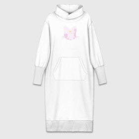 Платье удлиненное хлопок с принтом Artemis cat ,  |  | anime | sailor moon | аниме | сейлор мун