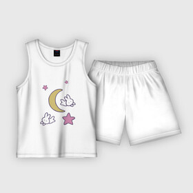 Детская пижама с шортами хлопок с принтом Луна ,  |  | anime | sailor moon | аниме | сейлор мун
