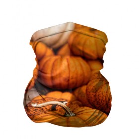 Бандана-труба 3D с принтом тыквы , 100% полиэстер, ткань с особыми свойствами — Activecool | плотность 150‒180 г/м2; хорошо тянется, но сохраняет форму | halloween | дача | овощи | октябрь | оранжевый | осень | сентябрь | тыква | хеллуин
