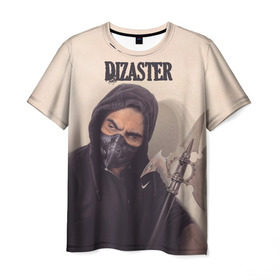 Мужская футболка 3D с принтом Dizaster , 100% полиэфир | прямой крой, круглый вырез горловины, длина до линии бедер | dizaster | king of the dot | oxxxymiron | versus | versus battle | батл рэп | дизастер | окимирон