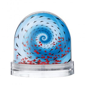 Водяной шар с принтом Галлюцинация Спираль , Пластик | Изображение внутри шара печатается на глянцевой фотобумаге с двух сторон | линии | узоры