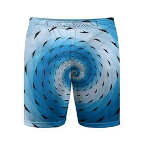Мужские шорты 3D спортивные с принтом Галлюцинация Спираль ,  |  | линии | узоры