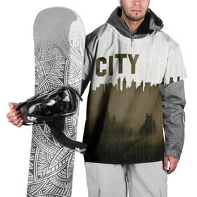 Накидка на куртку 3D с принтом Dark City , 100% полиэстер |  | 