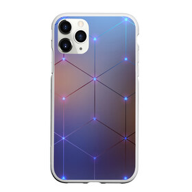 Чехол для iPhone 11 Pro матовый с принтом НЕЙРОННАЯ СЕТЬ , Силикон |  | abstraction | geometry | hexagon | neon | neuronet | paints | stripes | texture | triangle | абстракция | брызги | геометрия | краски | нейросеть | неон | неоновый | соты | текстура