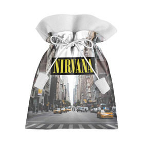 Подарочный 3D мешок с принтом Nirvana , 100% полиэстер | Размер: 29*39 см | Тематика изображения на принте: nirvana