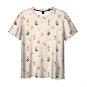 Мужская футболка 3D с принтом Дупло , 100% полиэфир | прямой крой, круглый вырез горловины, длина до линии бедер | бобер | бобр | волк | делка | делочка | енот | зайка | заяц | лиса | скунс