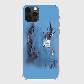 Чехол для iPhone 12 Pro Max с принтом Костюм врача кровь , Силикон |  | больница | врач | доктор | клиника | кровь