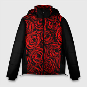 Мужская зимняя куртка 3D с принтом RED ROSES КРАСНЫЕ РОЗЫ , верх — 100% полиэстер; подкладка — 100% полиэстер; утеплитель — 100% полиэстер | длина ниже бедра, свободный силуэт Оверсайз. Есть воротник-стойка, отстегивающийся капюшон и ветрозащитная планка. 

Боковые карманы с листочкой на кнопках и внутренний карман на молнии. | букет | красный | лепестки | модные | полосы | природа | растения | розочки | розы | сад | тренды | цвет | цветы | черный