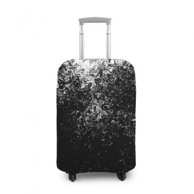 Чехол для чемодана 3D с принтом Белый брызги красок , 86% полиэфир, 14% спандекс | двустороннее нанесение принта, прорези для ручек и колес | 