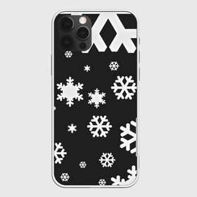 Чехол для iPhone 12 Pro Max с принтом Снежинки , Силикон |  | christmas | new year | santa | дед мороз | елка | елочки | новогодний | новый год | рождество | сантаклаус | снег | снежинки