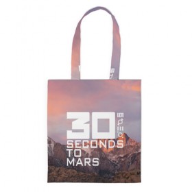 Сумка 3D повседневная с принтом 30 Seconds to Mars , 100% полиэстер | Плотность: 200 г/м2; Размер: 34×35 см; Высота лямок: 30 см | 