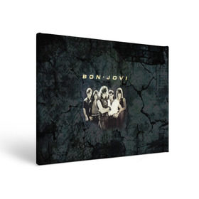 Холст прямоугольный с принтом Группа Bon Jovi , 100% ПВХ |  | Тематика изображения на принте: bon jovi | бон | бон джови | глэм | группа | джови | джон | рок | хард