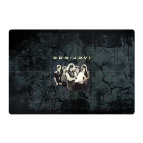 Магнитный плакат 3Х2 с принтом Группа Bon Jovi , Полимерный материал с магнитным слоем | 6 деталей размером 9*9 см | bon jovi | бон | бон джови | глэм | группа | джови | джон | рок | хард