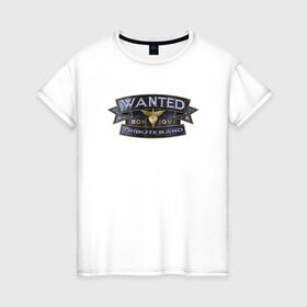 Женская футболка хлопок с принтом Wanted Bon Jovi , 100% хлопок | прямой крой, круглый вырез горловины, длина до линии бедер, слегка спущенное плечо | 