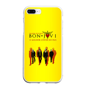 Чехол для iPhone 7Plus/8 Plus матовый с принтом Группа Bon Jovi , Силикон | Область печати: задняя сторона чехла, без боковых панелей | bon jovi | бон | бон джови | глэм | группа | джови | джон | рок | хард
