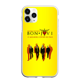 Чехол для iPhone 11 Pro Max матовый с принтом Группа Bon Jovi , Силикон |  | bon jovi | бон | бон джови | глэм | группа | джови | джон | рок | хард