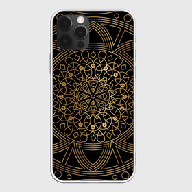 Чехол для iPhone 12 Pro Max с принтом Золотая мандала , Силикон |  | Тематика изображения на принте: орнамент | узоры | фрактал