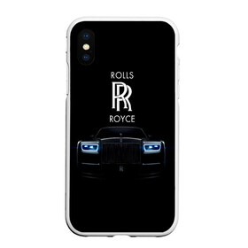 Чехол для iPhone XS Max матовый с принтом Rolls Royce phantom , Силикон | Область печати: задняя сторона чехла, без боковых панелей | luxury | phantom | rich | rolls royce | rr | авто | автомобили | бренд | известные | логотип | машина | надписи | огни | ролс ройс | роскошь | тень | фары | черный