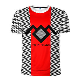 Мужская футболка 3D спортивная с принтом Twin Peaks , 100% полиэстер с улучшенными характеристиками | приталенный силуэт, круглая горловина, широкие плечи, сужается к линии бедра | twin peaks | абстракция | арт | зигзаговые | лого | надпись | полосы | сериал | твин пикс | фильмы