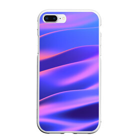 Чехол для iPhone 7Plus/8 Plus матовый с принтом Water Colors , Силикон | Область печати: задняя сторона чехла, без боковых панелей | абстракция | вода.цветные | волны | краски | море | радужные | розовый | синий | фиолетовый | цвет | цвета | яркие