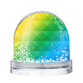 Водяной шар с принтом Colored wall , Пластик | Изображение внутри шара печатается на глянцевой фотобумаге с двух сторон | Тематика изображения на принте: геометрия | квадрат | текстура | цветной