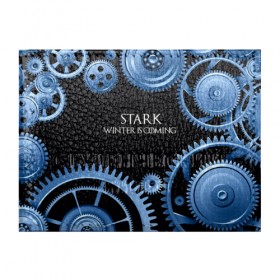 Обложка для студенческого билета с принтом STARK(Зима близко) , натуральная кожа | Размер: 11*8 см; Печать на всей внешней стороне | Тематика изображения на принте: 