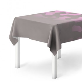 Скатерть 3D с принтом Камуфляж пурпурно-розовый Up , 100% полиэстер (ткань не мнется и не растягивается) | Размер: 150*150 см | 