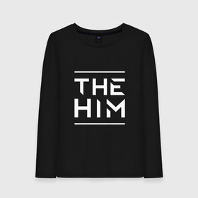 Женский лонгслив хлопок с принтом The HIM , 100% хлопок |  | him | белый | вилле вало | готик | готика | группа | лав | метал | микко линдстрём | микко паананен | музыка | надпись | песни | рок | финская | хим | юкка крёгер | янне пууртинен