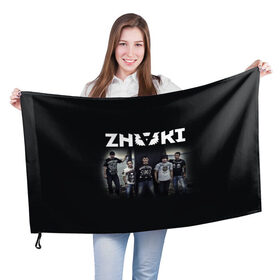 Флаг 3D с принтом ZNAKI , 100% полиэстер | плотность ткани — 95 г/м2, размер — 67 х 109 см. Принт наносится с одной стороны | бутусов | знак | знаки | рок | телефонистки | фея | юзленко