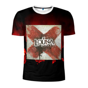 Мужская футболка 3D спортивная с принтом LOUNA , 100% полиэстер с улучшенными характеристиками | приталенный силуэт, круглая горловина, широкие плечи, сужается к линии бедра | louna | луна | рок