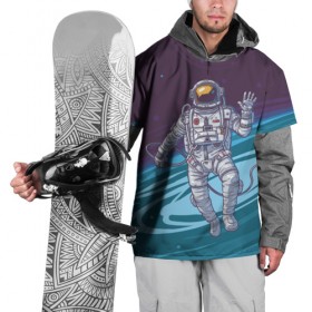 Накидка на куртку 3D с принтом Привет из космоса , 100% полиэстер |  | астронавт | галактика | звезды | космонавт | космос