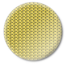 Значок с принтом ПеКа-фейс (YOBA) ,  металл | круглая форма, металлическая застежка в виде булавки | Тематика изображения на принте: peka face | pekaface | пека | фасе