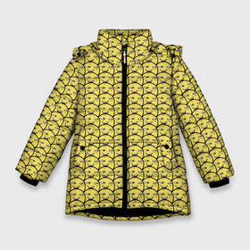Зимняя куртка для девочек 3D с принтом ПеКа-фейс (YOBA) , ткань верха — 100% полиэстер; подклад — 100% полиэстер, утеплитель — 100% полиэстер. | длина ниже бедра, удлиненная спинка, воротник стойка и отстегивающийся капюшон. Есть боковые карманы с листочкой на кнопках, утяжки по низу изделия и внутренний карман на молнии. 

Предусмотрены светоотражающий принт на спинке, радужный светоотражающий элемент на пуллере молнии и на резинке для утяжки. | Тематика изображения на принте: peka face | pekaface | пека | фасе