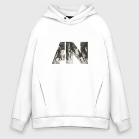 Мужское худи Oversize хлопок с принтом AWOLNATION , френч-терри — 70% хлопок, 30% полиэстер. Мягкий теплый начес внутри —100% хлопок | боковые карманы, эластичные манжеты и нижняя кромка, капюшон на магнитной кнопке | 