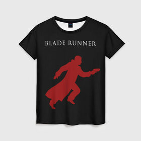 Женская футболка 3D с принтом Blade Runner , 100% полиэфир ( синтетическое хлопкоподобное полотно) | прямой крой, круглый вырез горловины, длина до линии бедер | 2049 | blade runner | bladerunner
