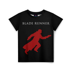 Детская футболка 3D с принтом Blade Runner , 100% гипоаллергенный полиэфир | прямой крой, круглый вырез горловины, длина до линии бедер, чуть спущенное плечо, ткань немного тянется | 2049 | blade runner | bladerunner