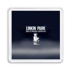 Магнит 55*55 с принтом Linkin Park и Hollywood Undead , Пластик | Размер: 65*65 мм; Размер печати: 55*55 мм | 