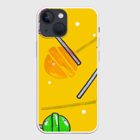 Чехол для iPhone 13 mini с принтом Чупа Чупс ,  |  | конфеты | леденец | паттерн | сладость | узор | чупа чупс