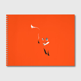 Альбом для рисования с принтом Лисица , 100% бумага
 | матовая бумага, плотность 200 мг. | Тематика изображения на принте: зверь | лис | лиса | лисица | лисонька | рыжая | хищник