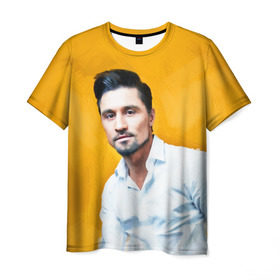 Мужская футболка 3D с принтом Билан , 100% полиэфир | прямой крой, круглый вырез горловины, длина до линии бедер | Тематика изображения на принте: дима билан | певец | поп музыка