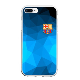 Чехол для iPhone 7Plus/8 Plus матовый с принтом FC Barcelona polygon 2018 , Силикон | Область печати: задняя сторона чехла, без боковых панелей | fc barcelona | мяч | спорт | футбол | чеппионат 