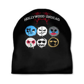 Шапка 3D с принтом Hollywood Undead маски , 100% полиэстер | универсальный размер, печать по всей поверхности изделия | charlie scene | danny | funny man | hollywood | j dog | johnny 3 tears | undead | альтернативный | андед | голивуд | голливудская | группа | кранккор | метал | нежить | ню | реп | рок | рэп | рэпкор