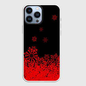 Чехол для iPhone 13 Pro Max с принтом Снежинки ,  |  | new year | новогодний | новый год | рождество | снег | снежинки