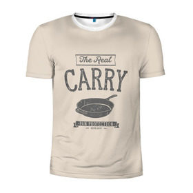 Мужская футболка 3D спортивная с принтом The Real Carry - Pan Protectio , 100% полиэстер с улучшенными характеристиками | приталенный силуэт, круглая горловина, широкие плечи, сужается к линии бедра | battlegrounds | playerunknowns | pubg | пубг | сковородка