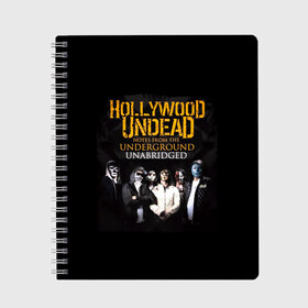 Тетрадь с принтом Hollywood Undead Underground , 100% бумага | 48 листов, плотность листов — 60 г/м2, плотность картонной обложки — 250 г/м2. Листы скреплены сбоку удобной пружинной спиралью. Уголки страниц и обложки скругленные. Цвет линий — светло-серый
 | charlie scene | danny | funny man | hollywood | j dog | johnny 3 tears | undead | альтернативный | андед | голивуд | голливудская | группа | кранккор | метал | нежить | ню | реп | рок | рэп | рэпкор