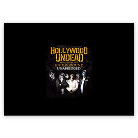 Поздравительная открытка с принтом Hollywood Undead Underground , 100% бумага | плотность бумаги 280 г/м2, матовая, на обратной стороне линовка и место для марки
 | charlie scene | danny | funny man | hollywood | j dog | johnny 3 tears | undead | альтернативный | андед | голивуд | голливудская | группа | кранккор | метал | нежить | ню | реп | рок | рэп | рэпкор