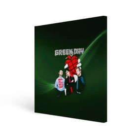 Холст квадратный с принтом Группа Green Day , 100% ПВХ |  | american idiot | green day | альтернативный | билли джо армстронг | грин дей | группа | зелёный день | майк дёрнт | музыка | надпись | панк | поп | поппанк | рок | тре кул